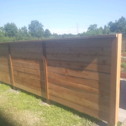 Dividing Wood Fence